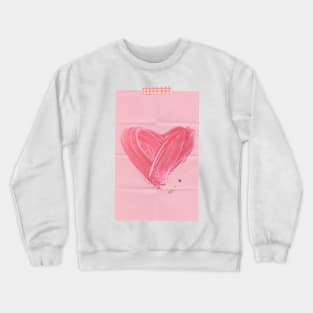 Pink Heart Crewneck Sweatshirt